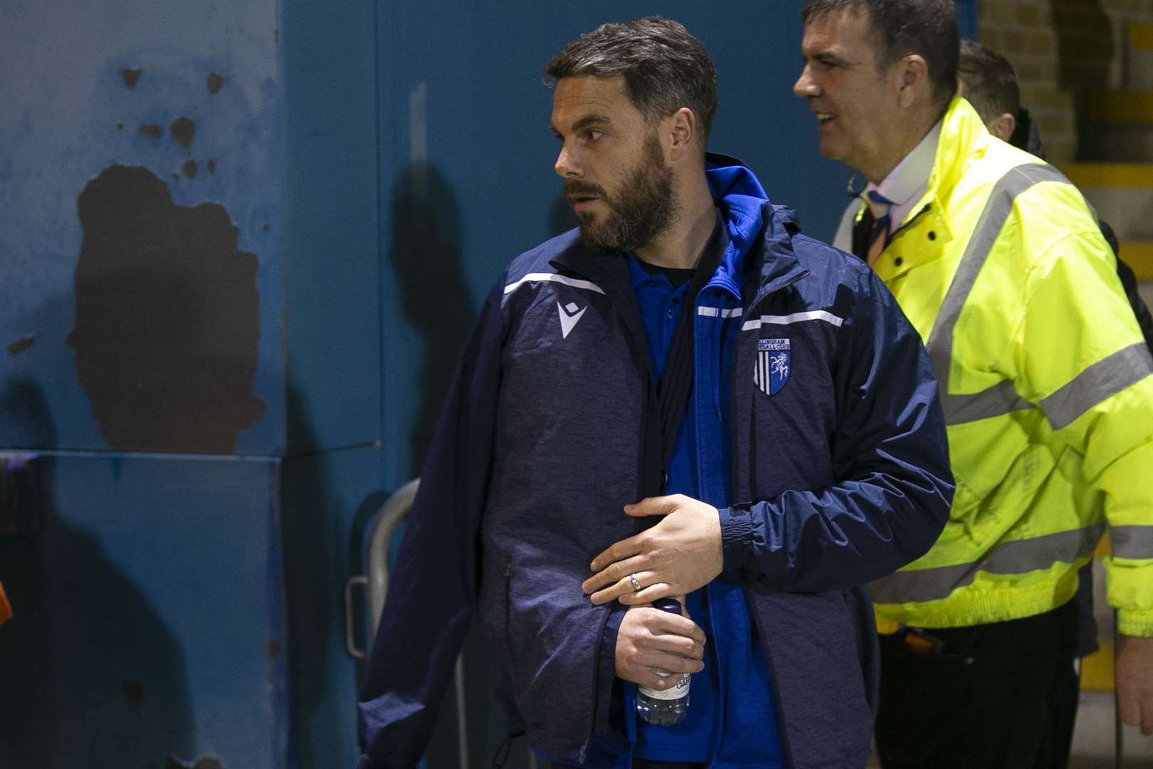 Glenn Morris watches Gillingham while out injured