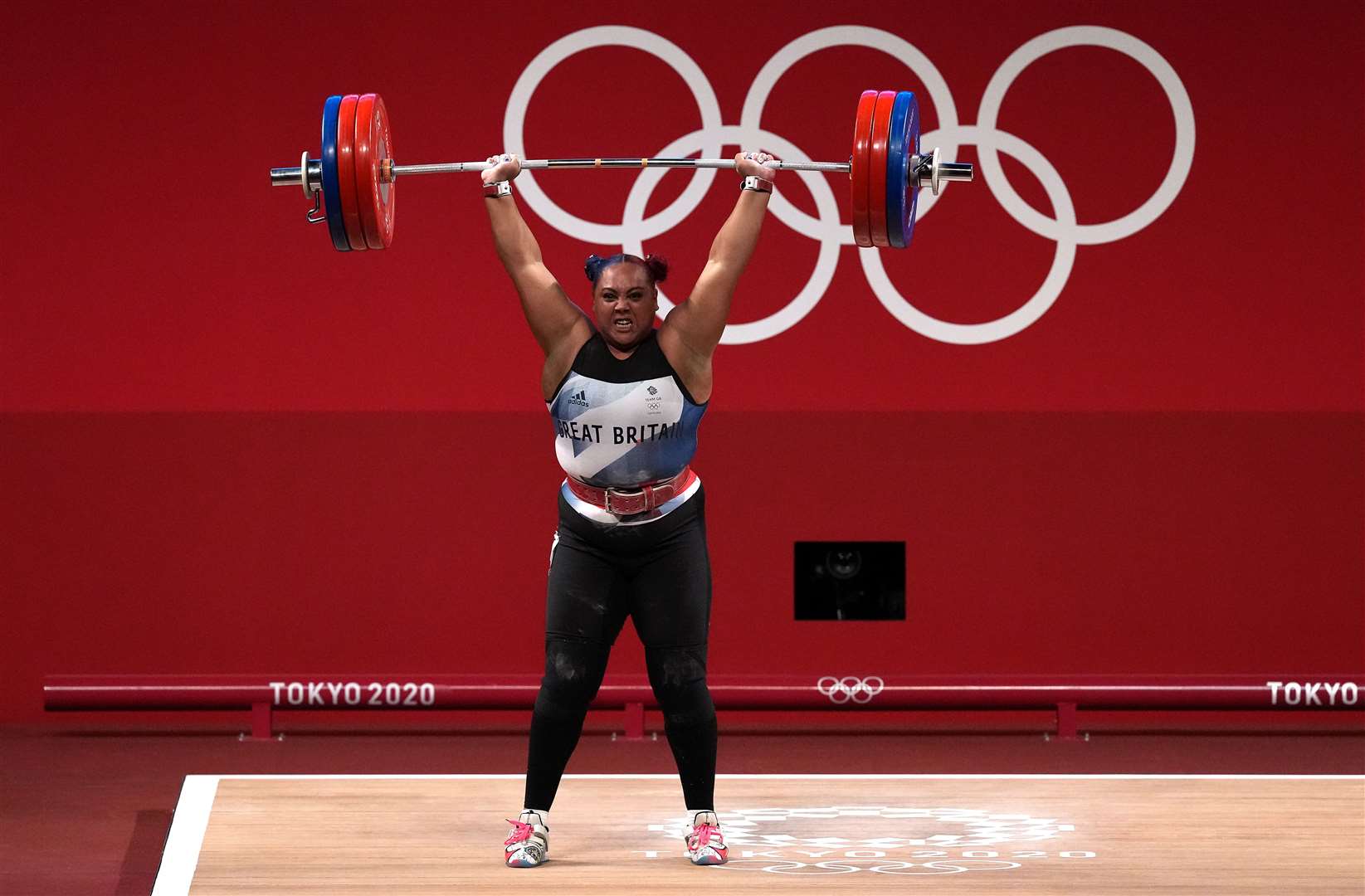 Great Britain’s Emily Campbell at the Tokyo 2020 Olympic Games in Japan (Martin Rickett/PA)