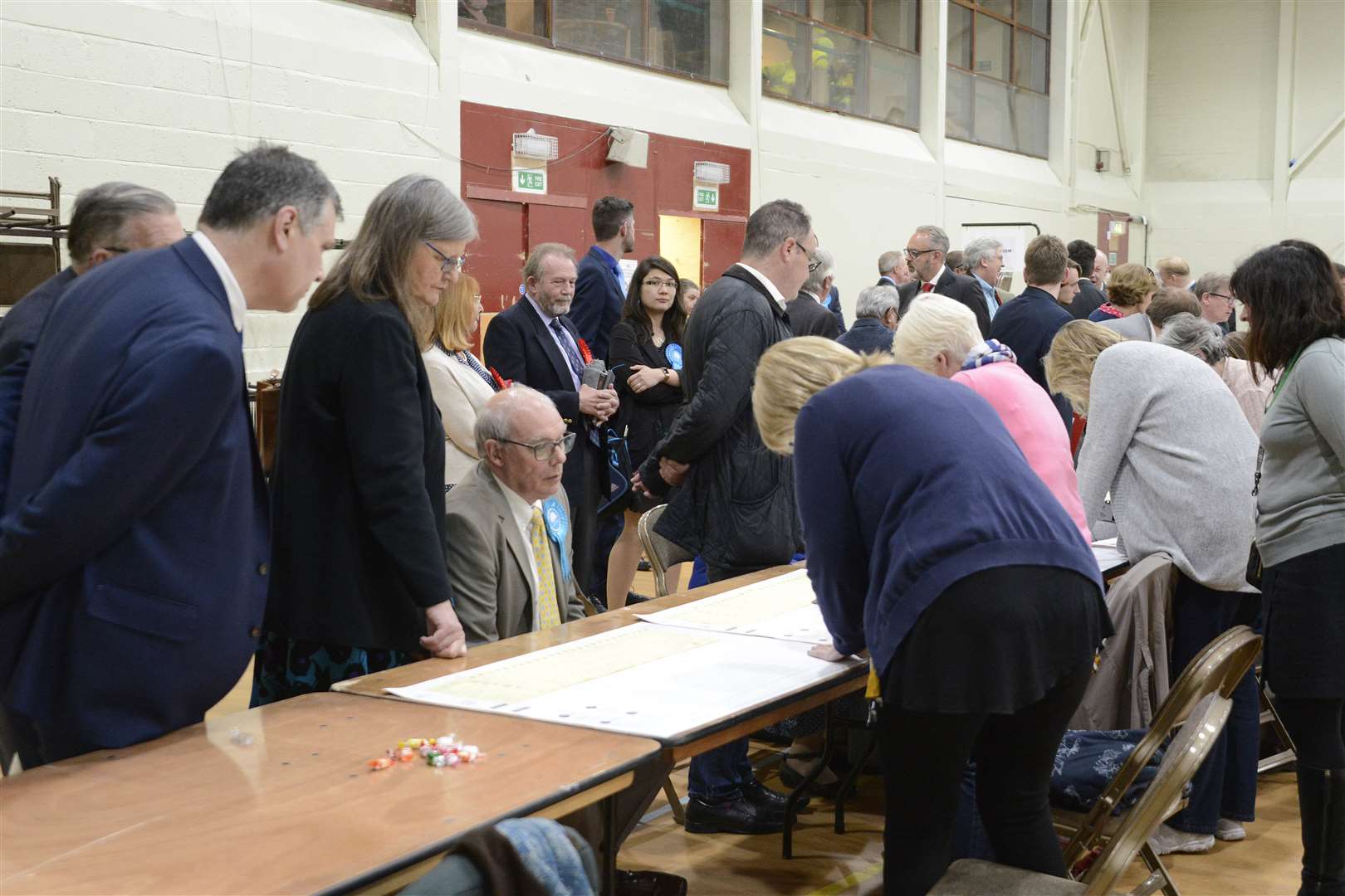 Graham Galpin looks on as the Furley vote is counted. Picture: Paul Amos