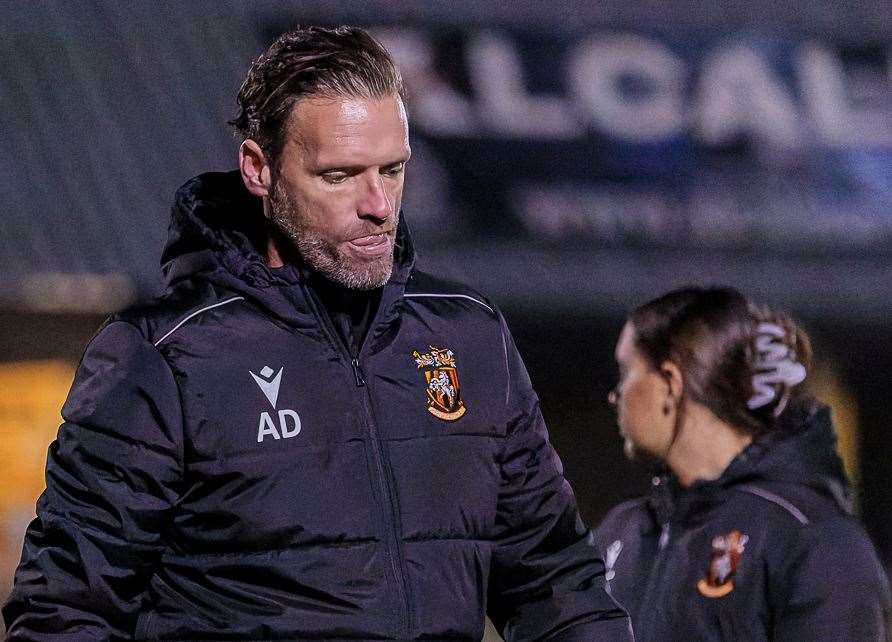 Folkestone manager Andy Drury. Picture: Helen Cooper