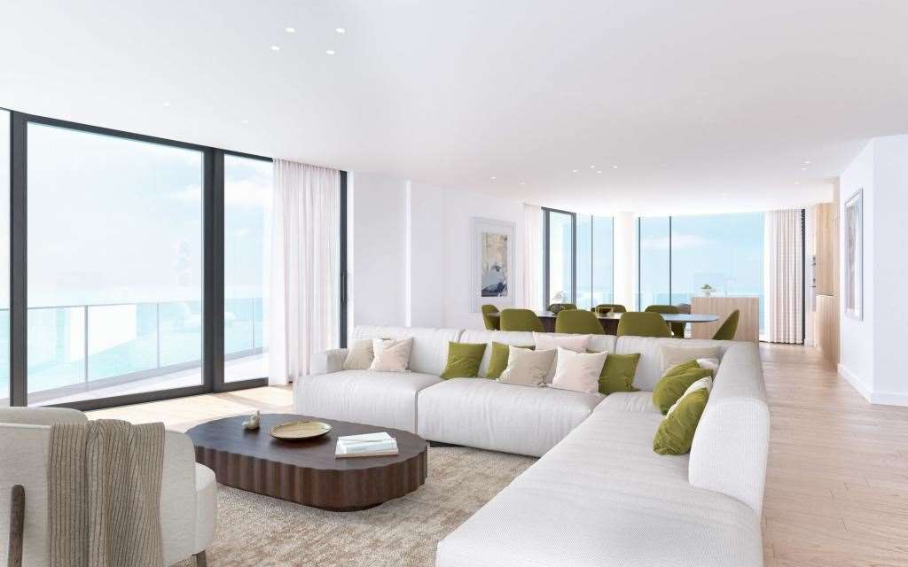 The front room is expected to offer panoramic sea views