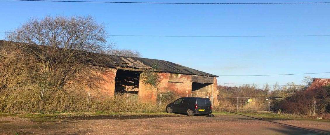 Frognal Farm Barn has been deteriorating. Picture: Swale council