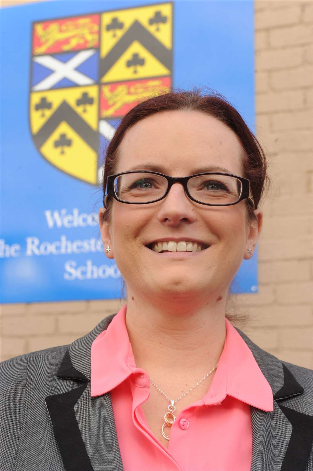 Rochester Grammar School head teacher Claire Brinklow is delighted with the results..Picture: Steve Crispe (4327450)