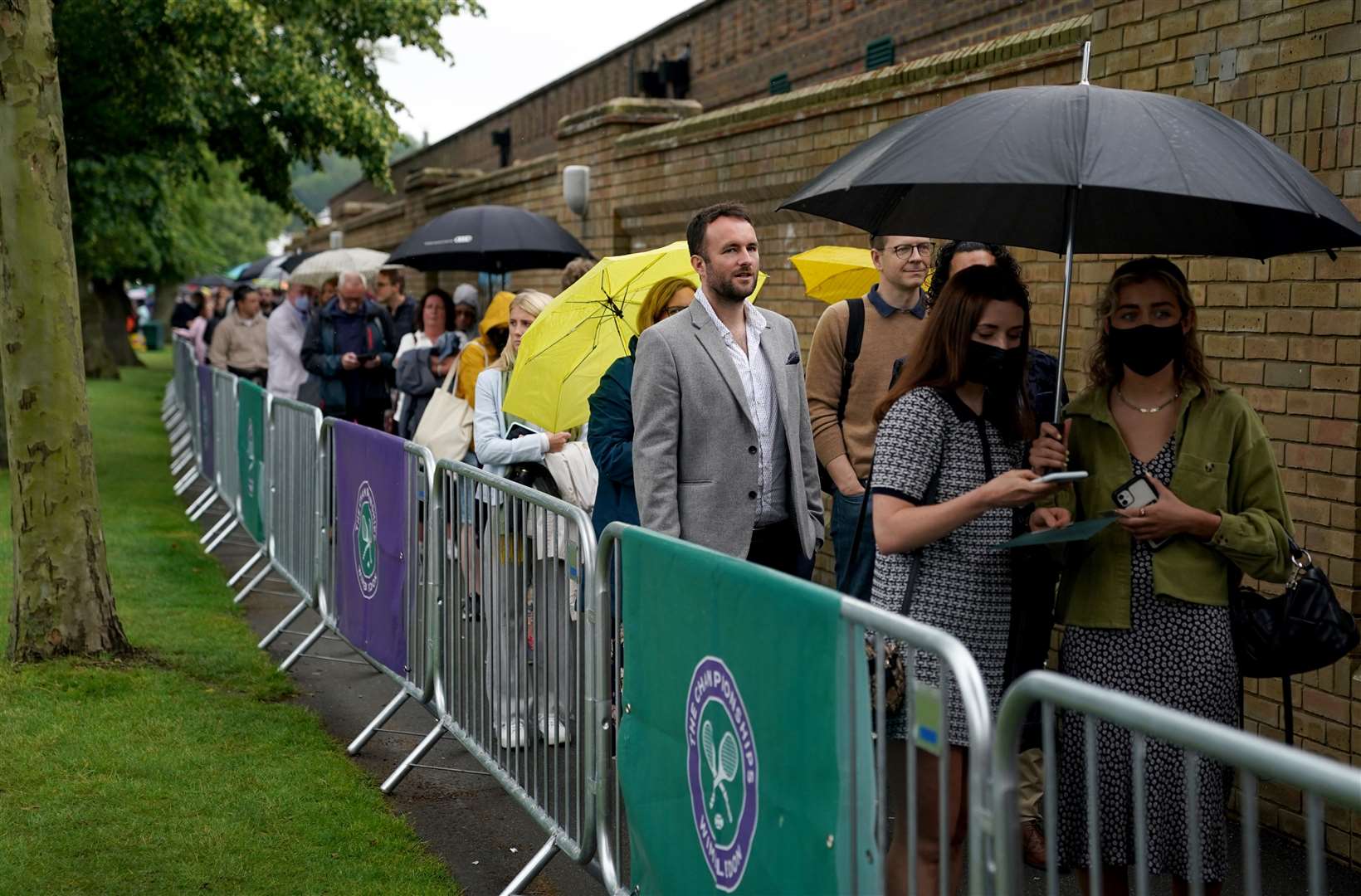 Fans arrive for day one (Adam Davy/PA)