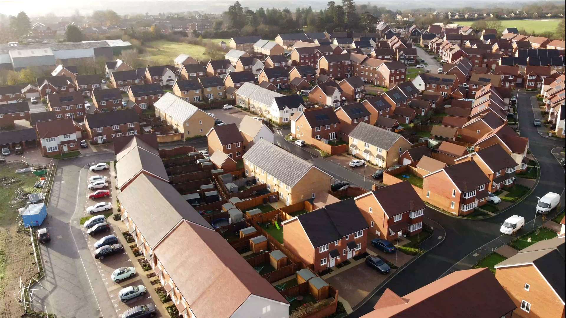 New homes in Barming near Maidstone. Picture: HawkEye Aerial Media