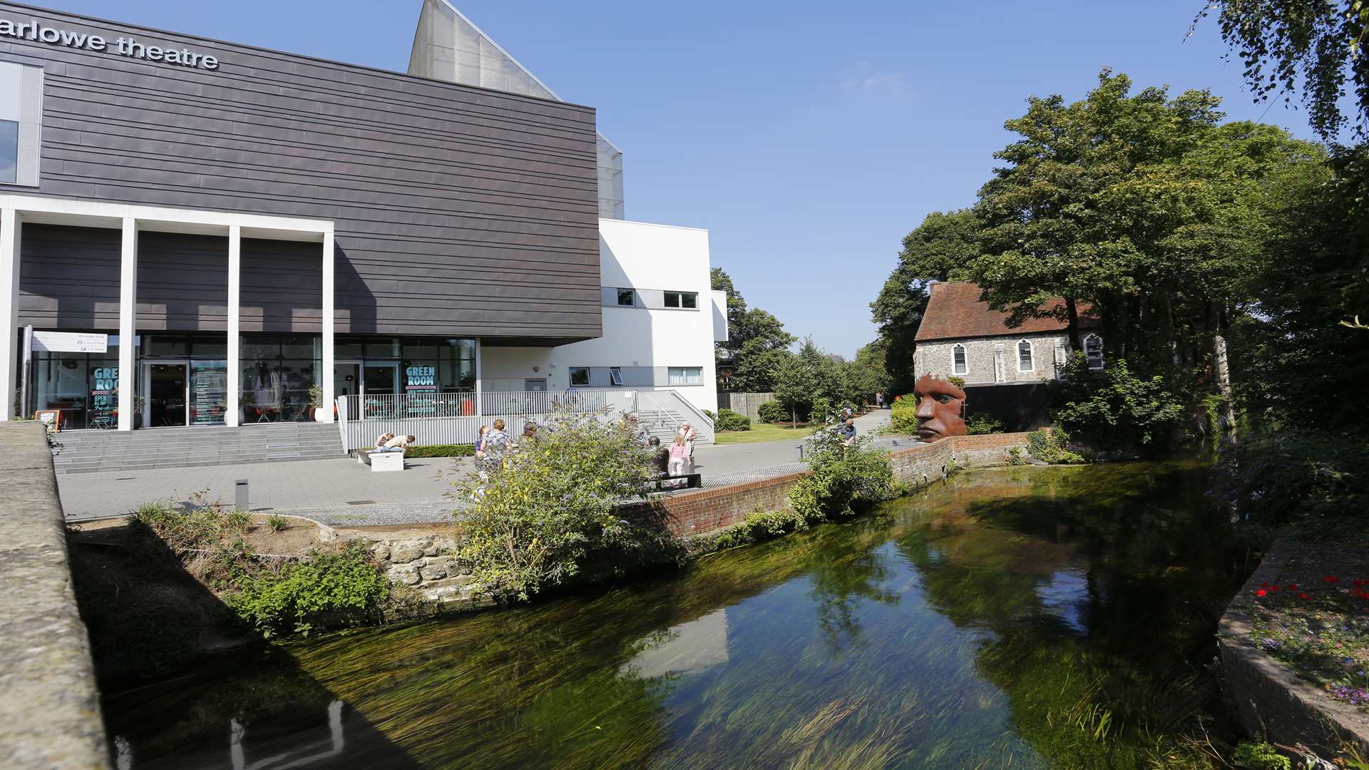 The river Stour by the Marlowe Theatre