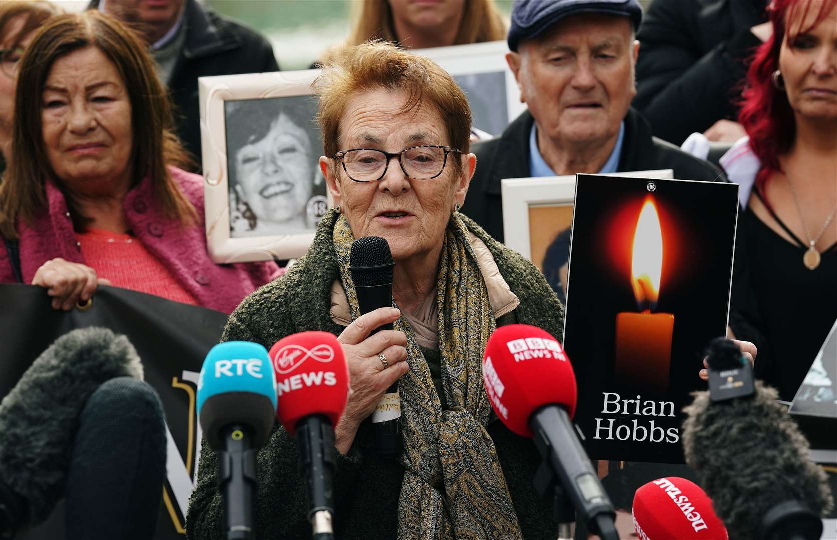 Pat Dunne spoke about her brother Brian Hobbs, who died in the fire (Brian Lawless/PA)