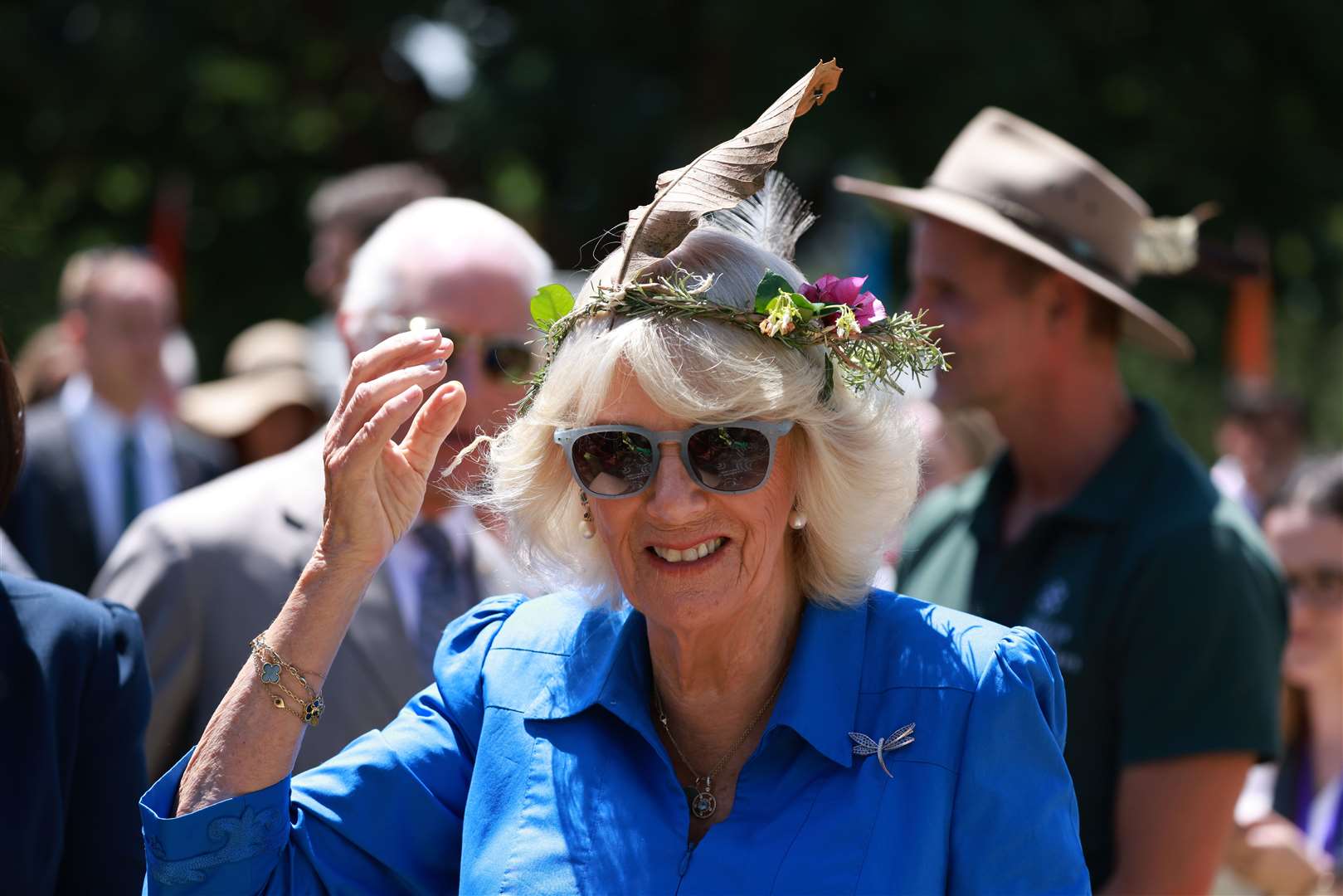 Camilla at a community barbeque hosted by the Premier of New South Wales Chris Minns at Parramatta Park in Sydney (Ian Vogler/Daily Mirror/PA)