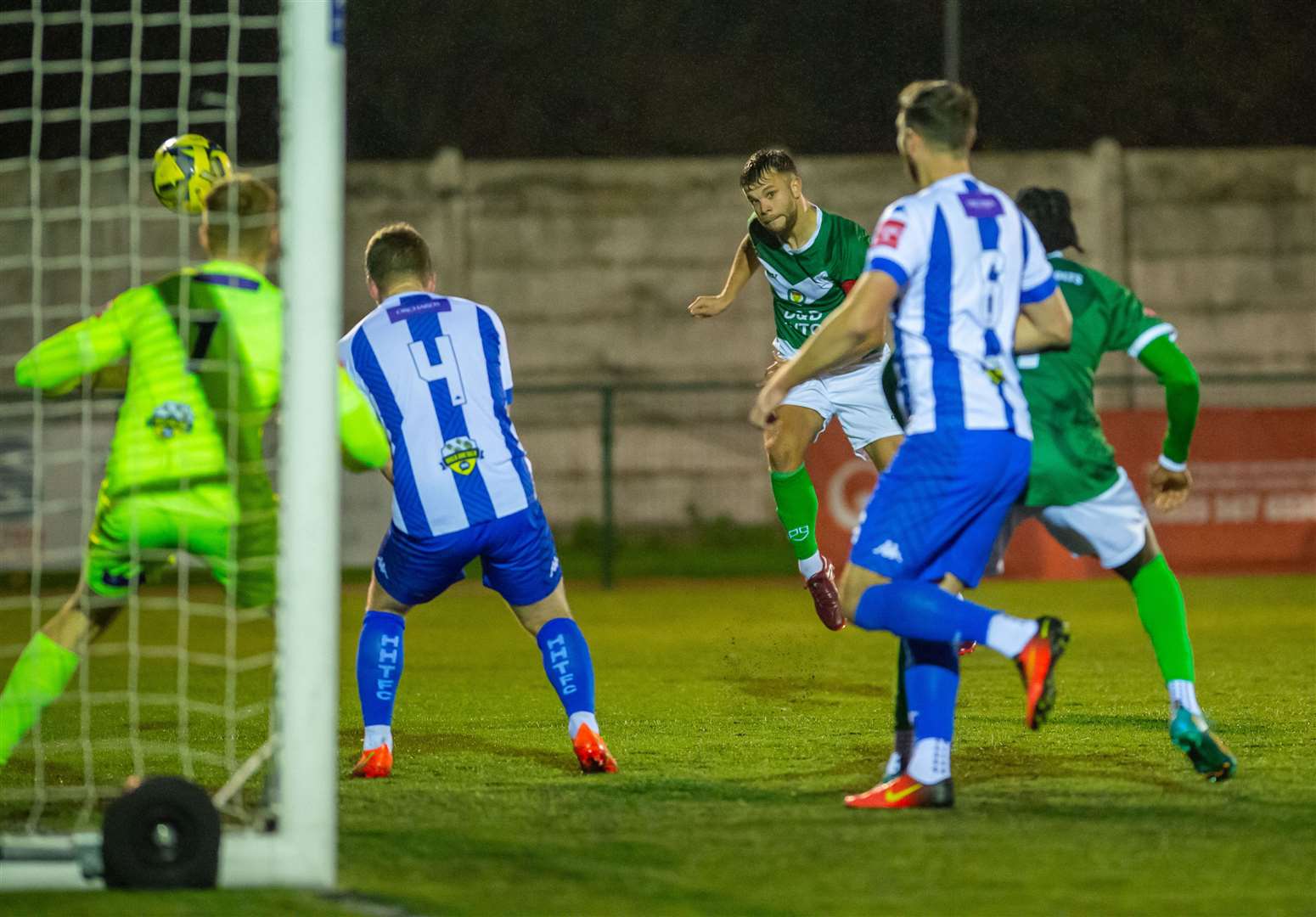 Henry Muggeridge makes it 4-0 on his return from injury. Picture: Ian Scammell