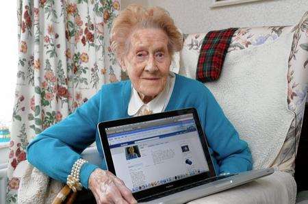 Majorie Mason, 106, is on Facebook