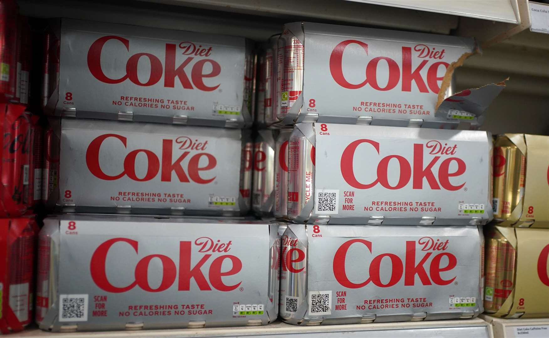 Aspartame appears as a sweetener in cans of Diet Coke (Yui Mok/PA)