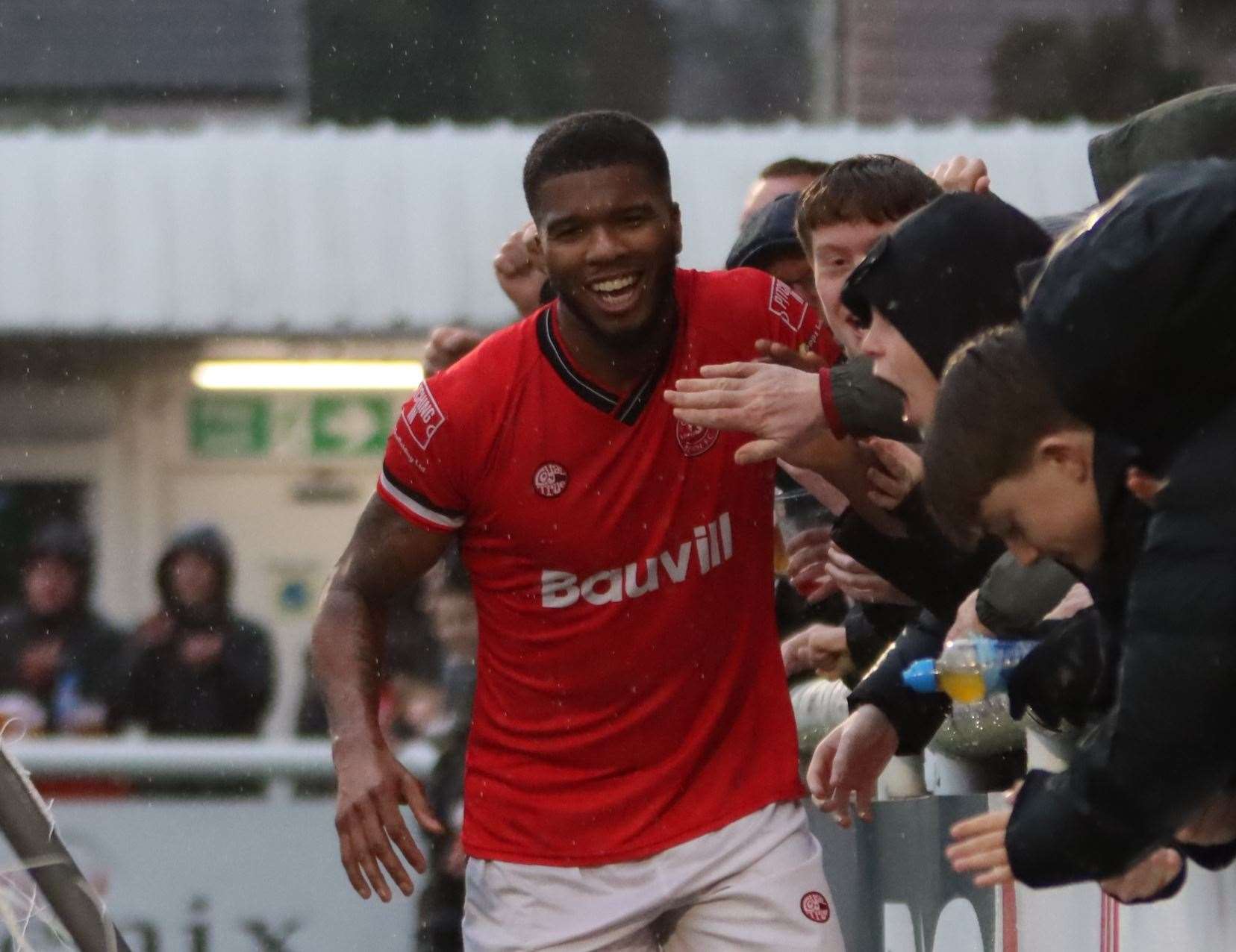 Rowan Liburd - equalised in Chatham’s midweek 1-1 draw with Wingate & Finchley. Picture: Max English (@max_ePhotos)