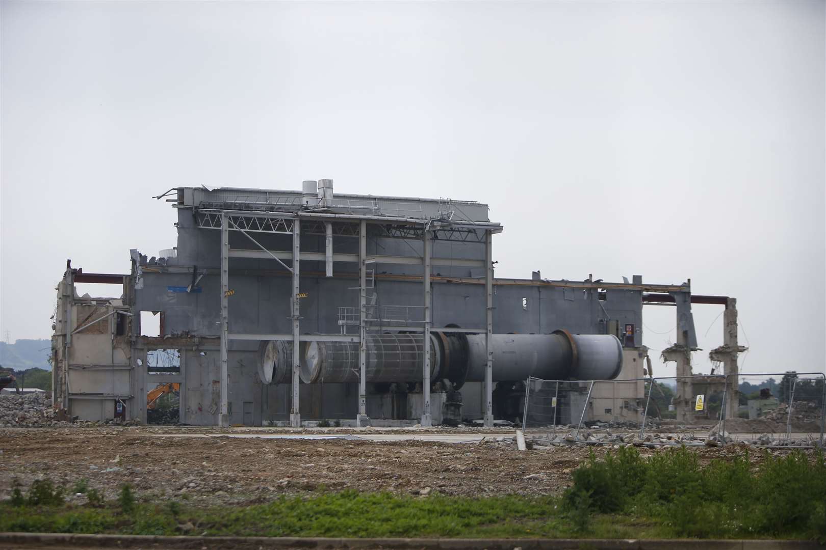 Work started on pulling down the old paper mill in 2018