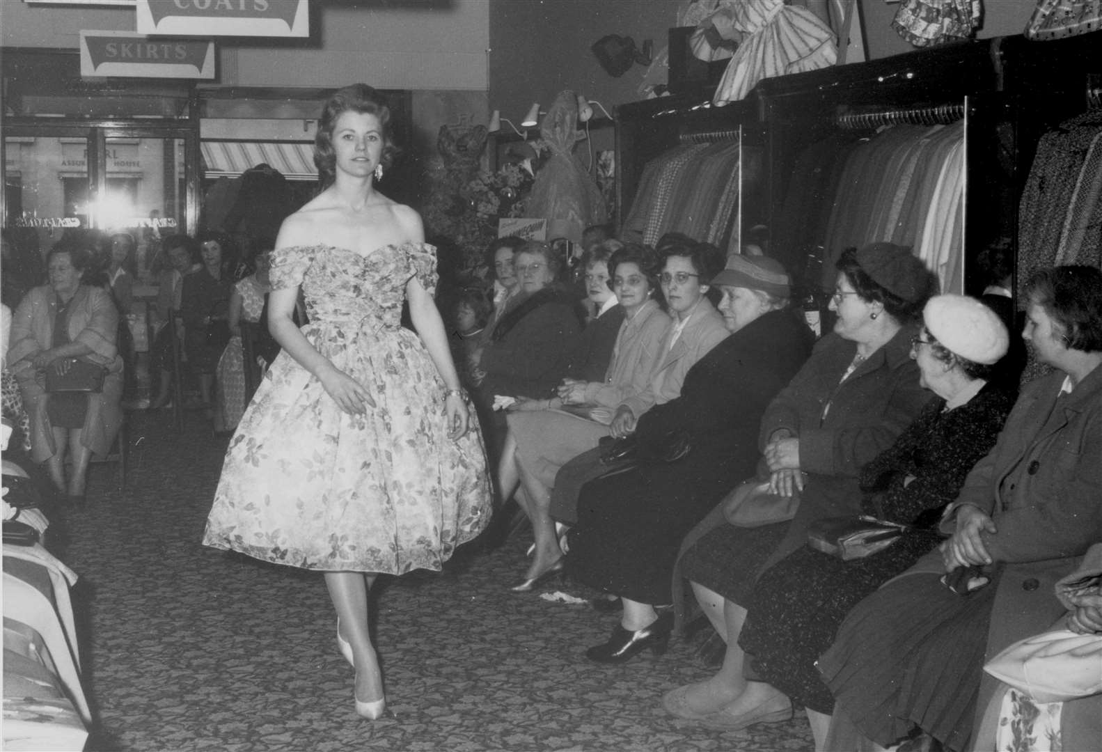 Customers at Grafton's fashion shop in St George's Street, Canterbury, in March 1961 had a chance to plan their wardrobe when models paraded the year's collection