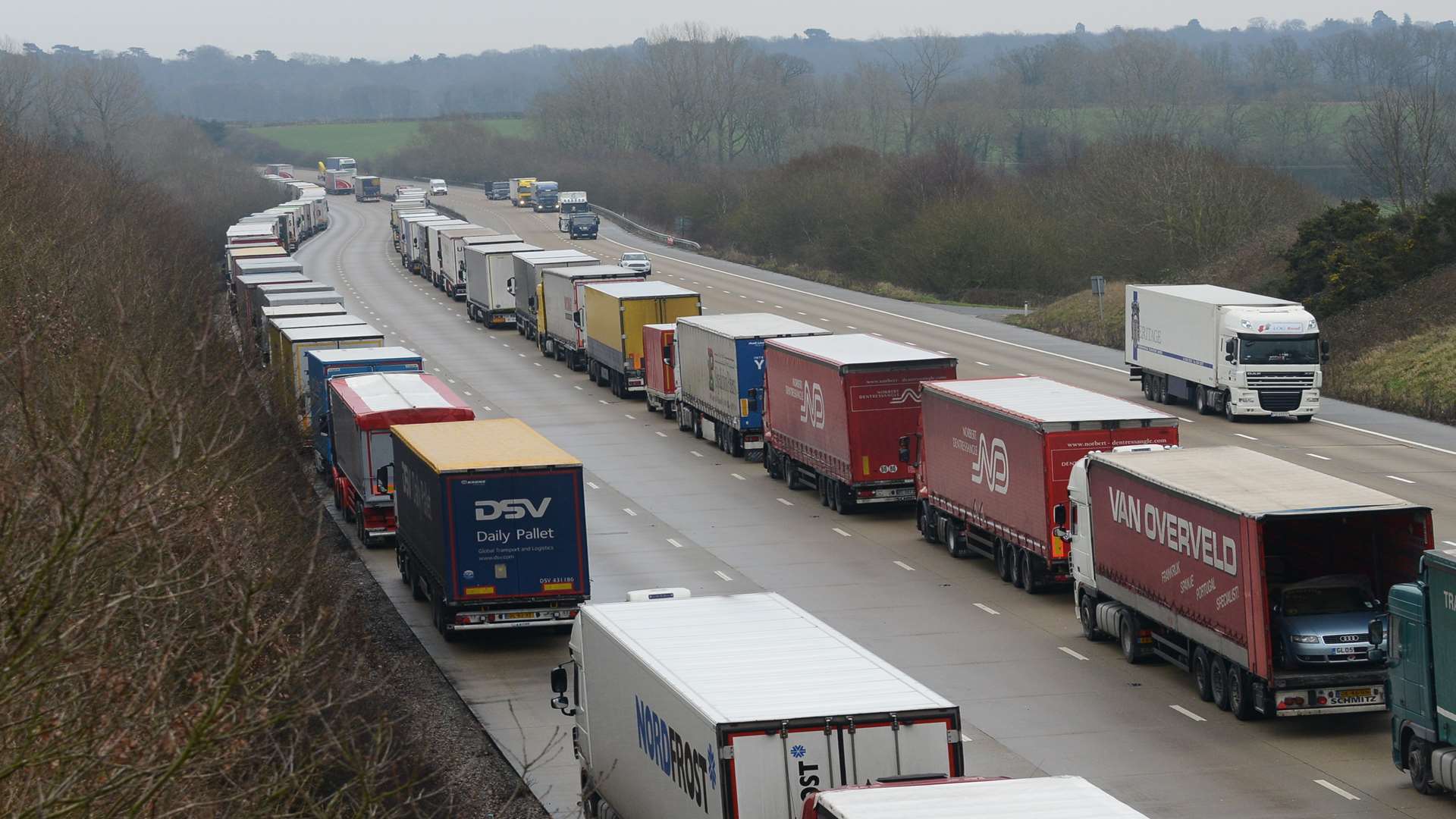 It is hoped a lorry park would mean Operation Stack could become a thing of the past