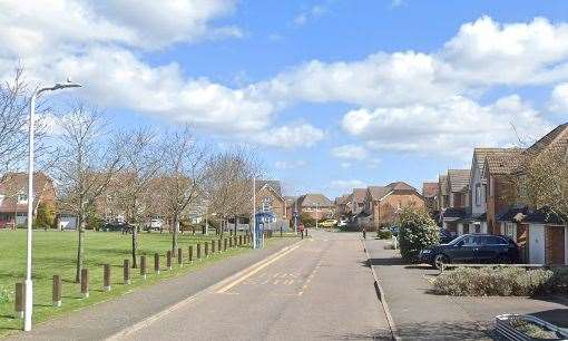 Police officers were called to Pannell Drive, in Hawkinge. Picture: Google Maps