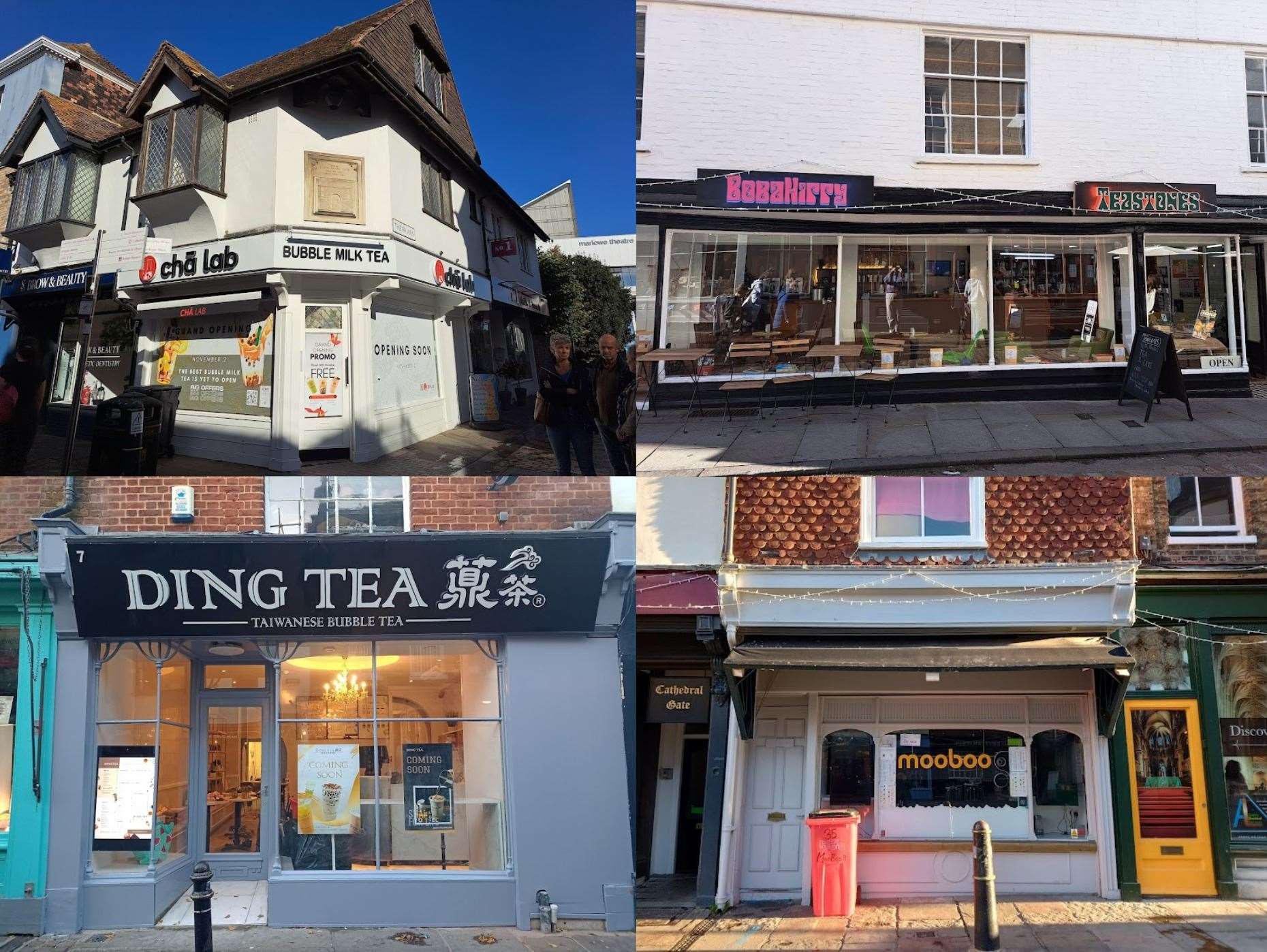 All four Canterbury bubble tea bars