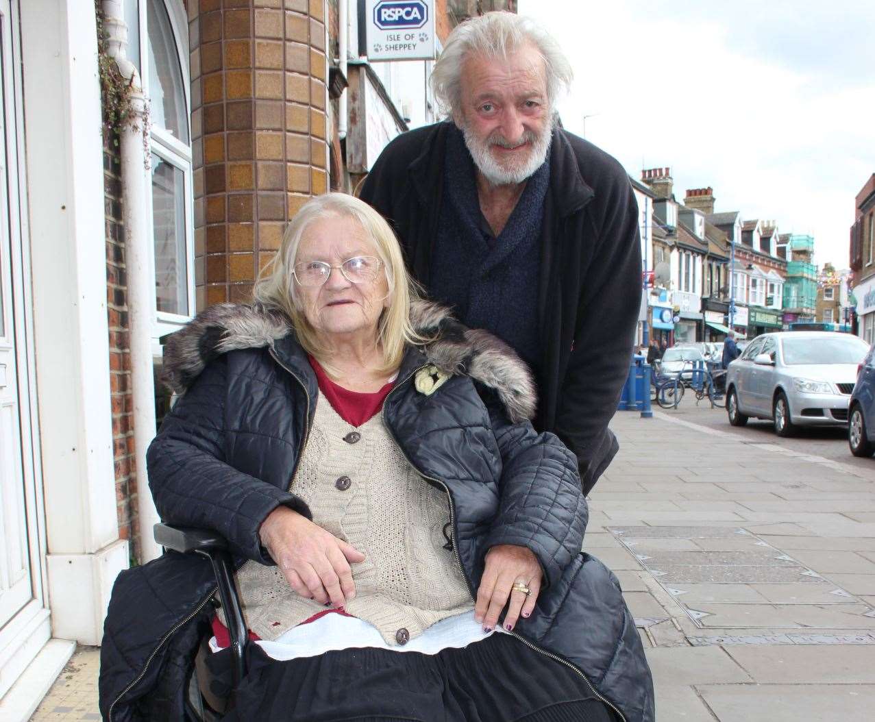 Homeless couple Thomas and Kathleen Vinall on the streets of Sheerness (9206614)