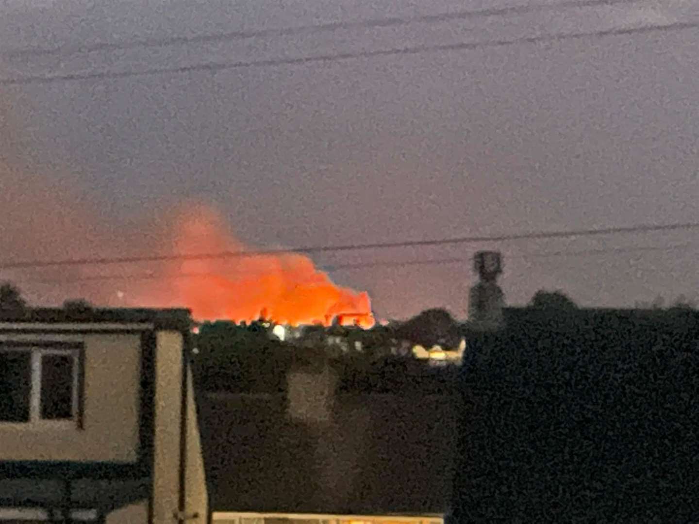 The fire on Dartford Heath was visible from much of Dartford. Picture by Megan Johnson