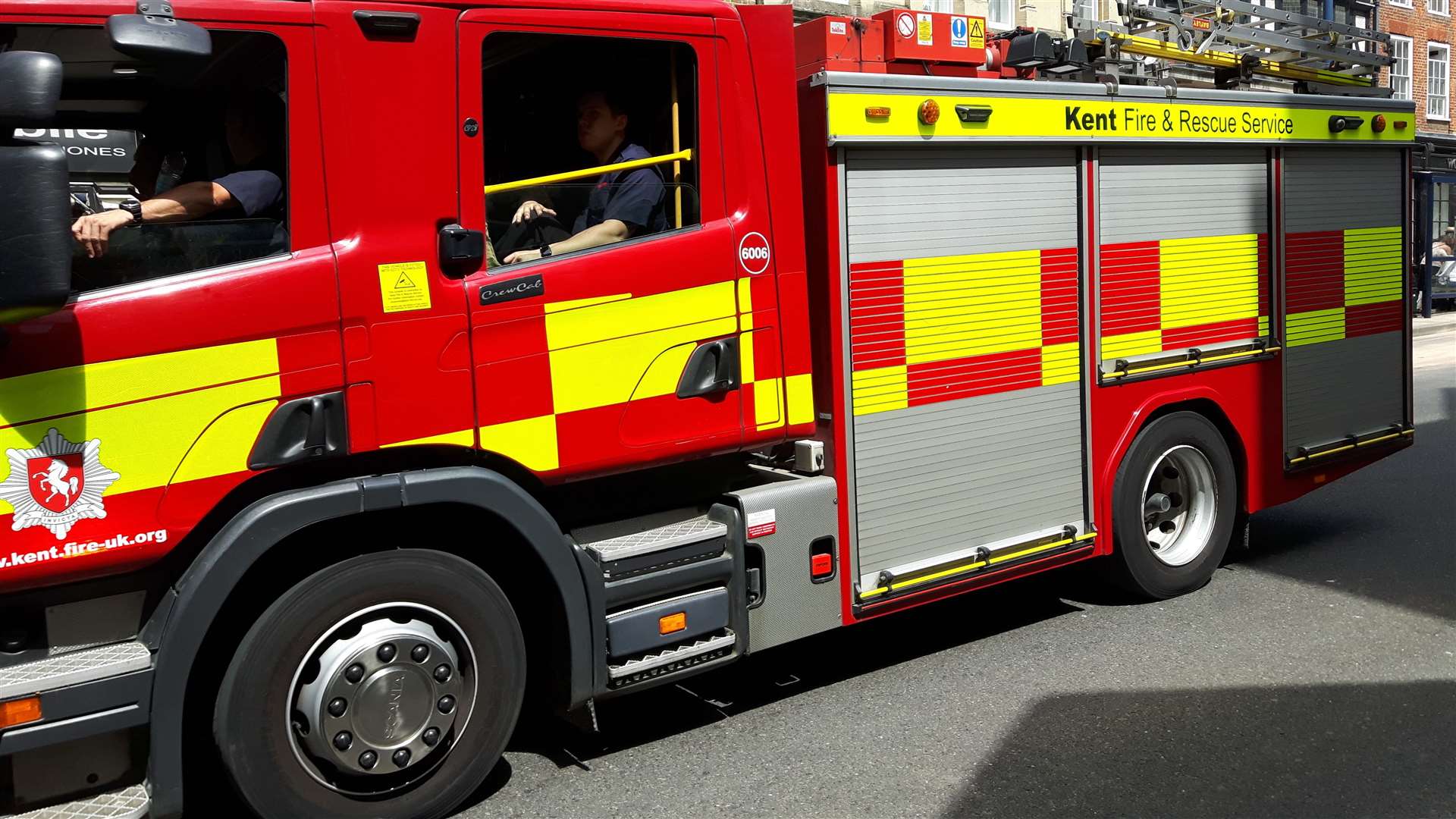 Firefighters were called to the shed fire
