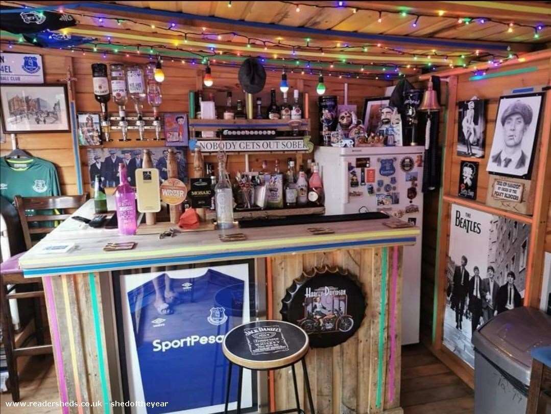 A Peaky Blinders-themed shed on Merseyside (Cuprinol Shed of the Year 2021/PA)