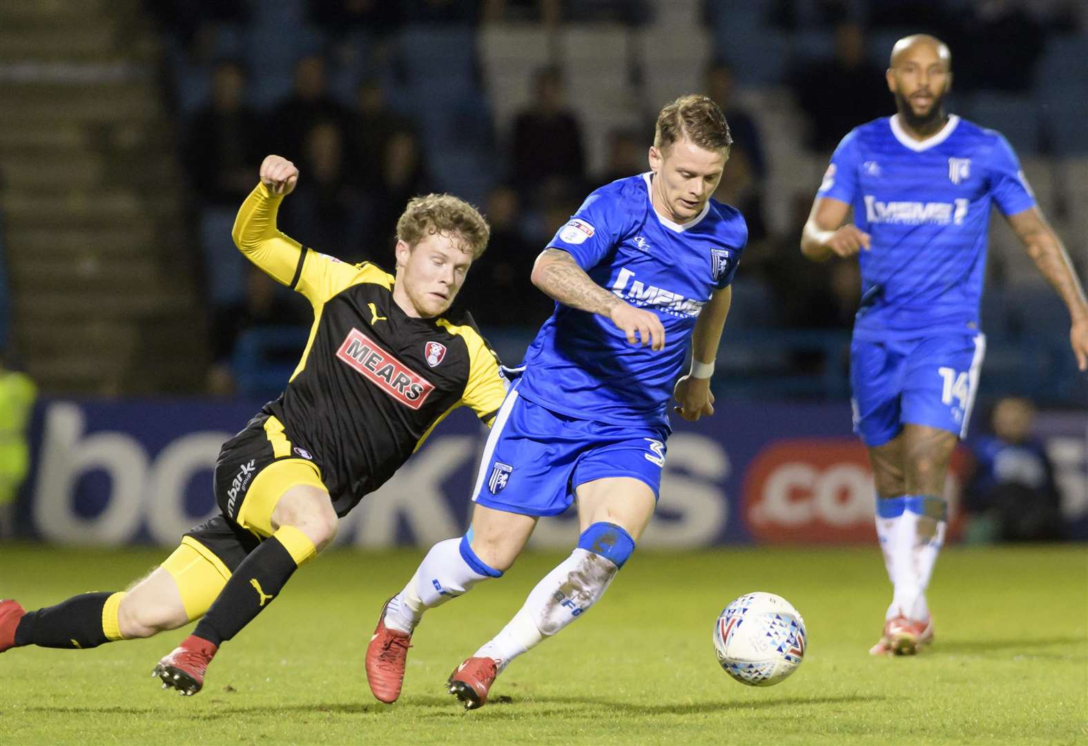 Mark Byrne turns in midfield Picture: Andy Payton