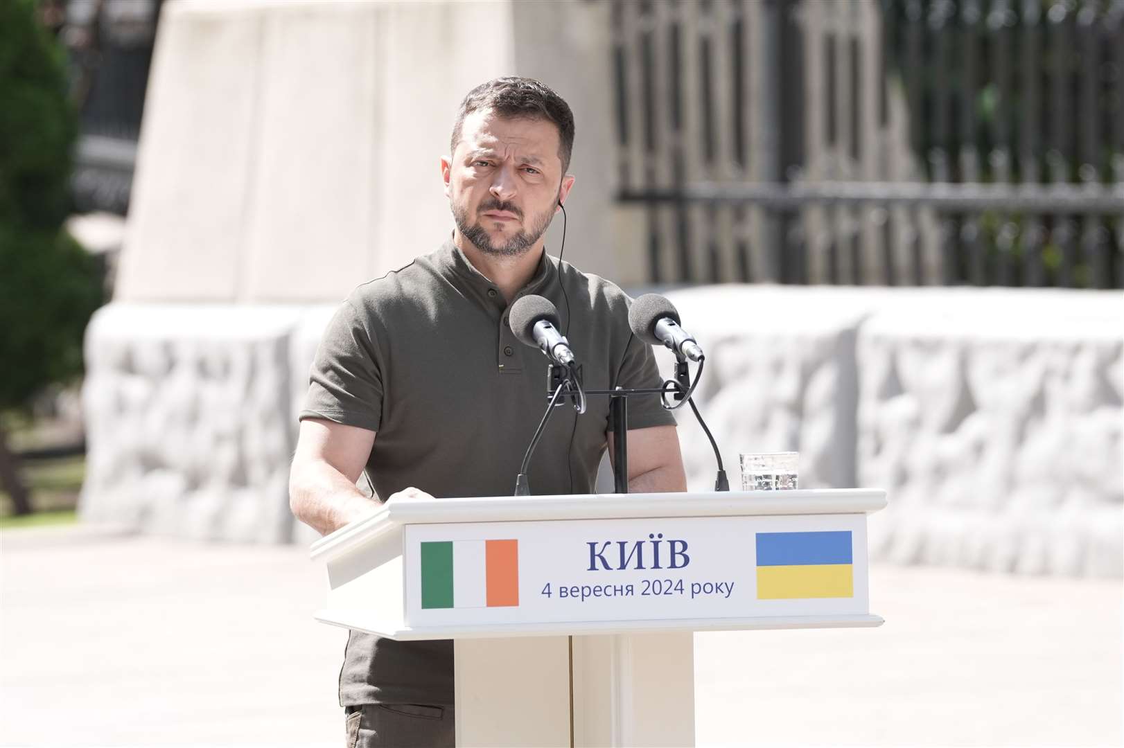 Ukrainian President Volodymyr Zelensky (Stefan Rousseau/PA)