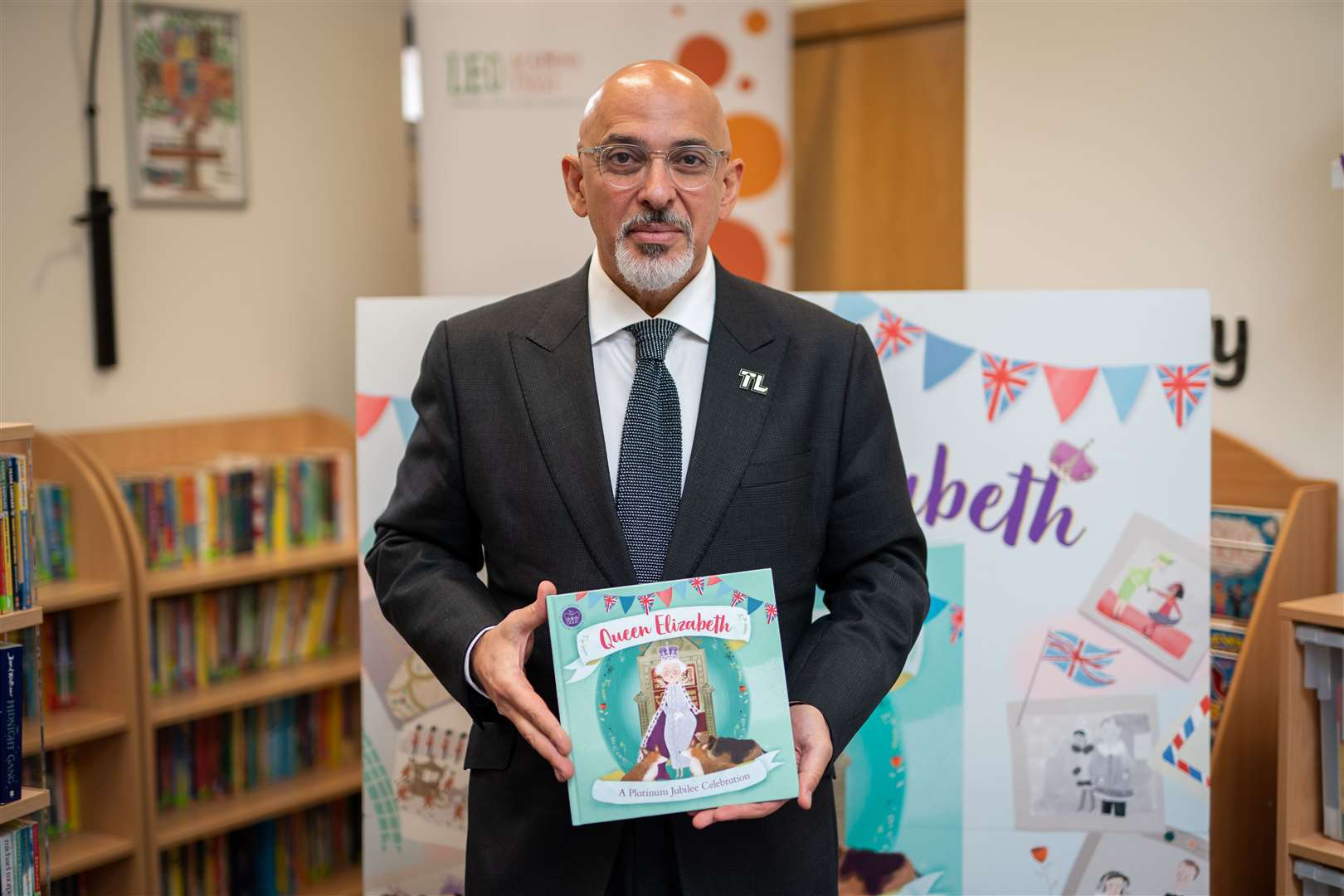 Education Secretary Nadhim Zahawi with the commemorative book (Aaron Chown/PA)