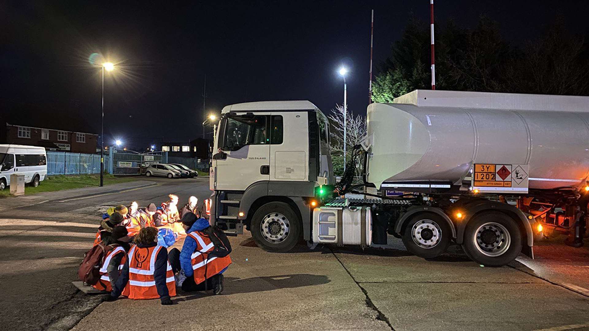 Police said they were responding to activists at a site in Tyburn, Birmingham (Just Stop Oil)