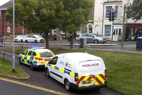 Shellons Street car park is taped off by the emergency services. Picture: @Kent_999s