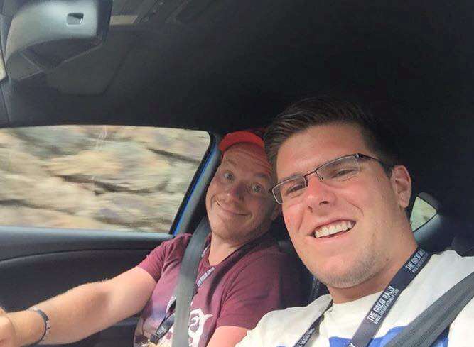 Danny Hall and Josh Robinson on the Great European Rally