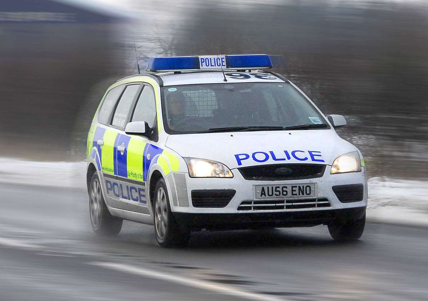 Police chased after the car after it failed to stop when requested in the Temple Hill area of Dartford