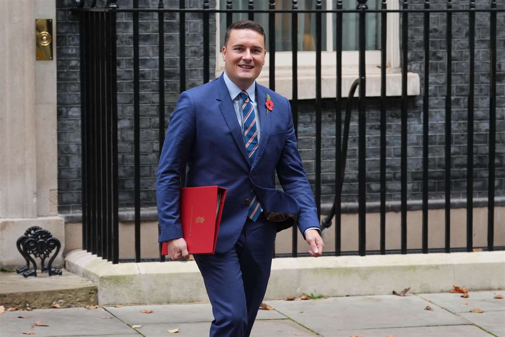 Health Secretary Wes Streeting leaves Downing Street following a Cabinet meeting ahead of the Budget (Lucy North/PA)