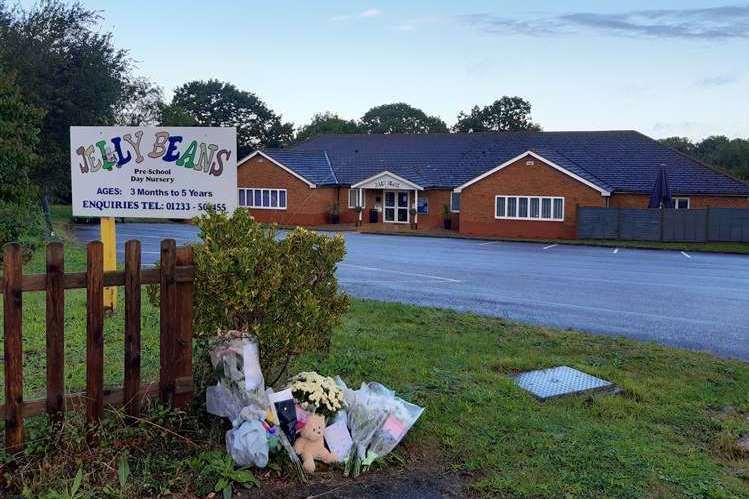 Jelly Beans closed in 2021 after the death of Oliver Steeper. Flowers and a teddy were left at the site for the beloved baby after the tragedy