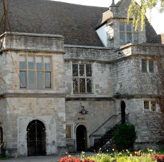 Archbishop's Palace in Maidstone. Stock image