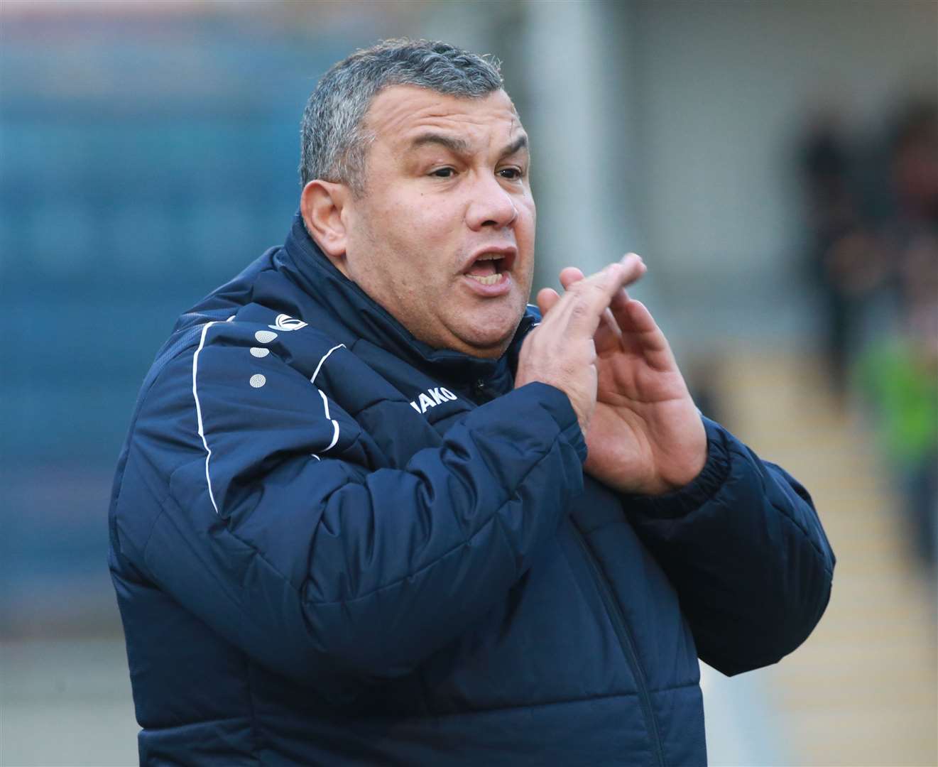 Maidstone United head coach Hakan Hayrettin Picture: John Westhrop