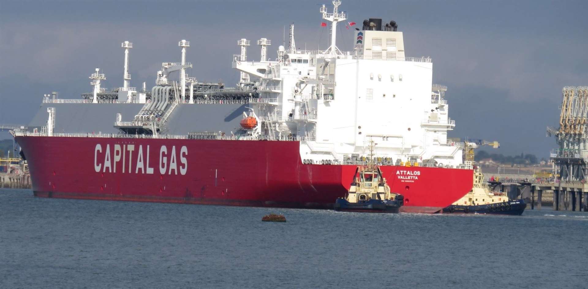 The ship was seen off Sheerness. Photo: Adam Mills