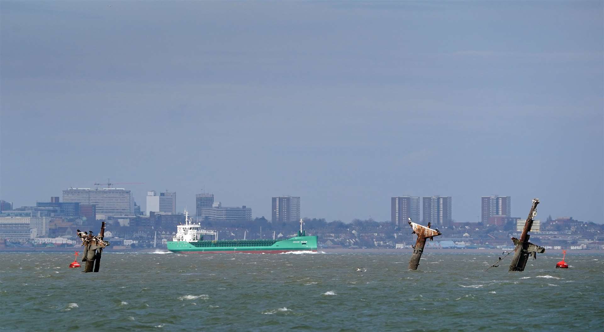 The Royal Navy is set to dismantle the masts (Gareth Fuller/PA)