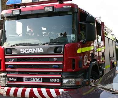 Kent Fire and Rescue Service. Stock image