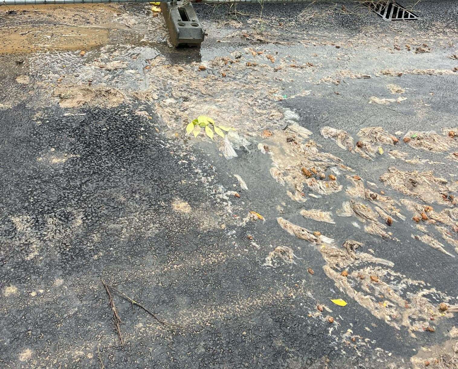 The drains are said to have blocked up on numerous occasions at Whitstable Heights. Picture: Leigh Hawkins