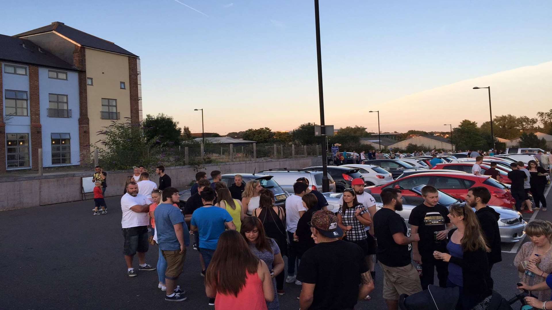 Friends gathered in Dover Place car park to remember Josh and Danny