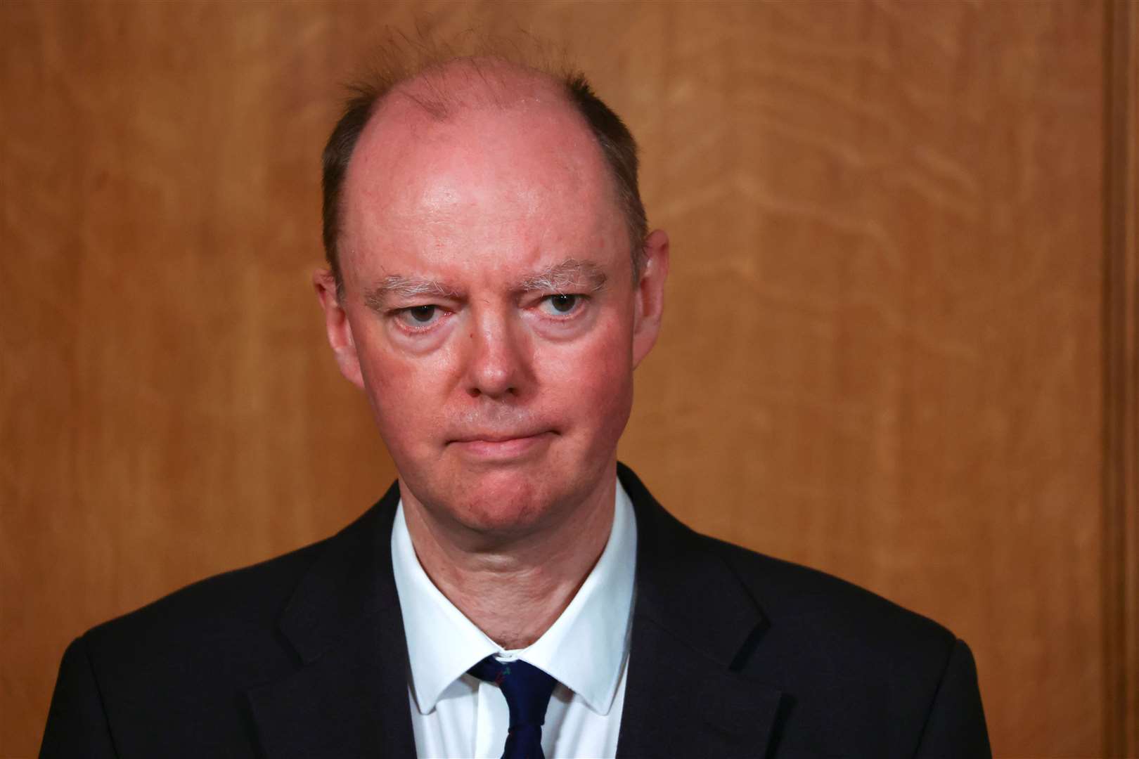 Chief medical officer Professor Chris Whitty during the latest Downing Street briefing (Simon Dawson/PA)