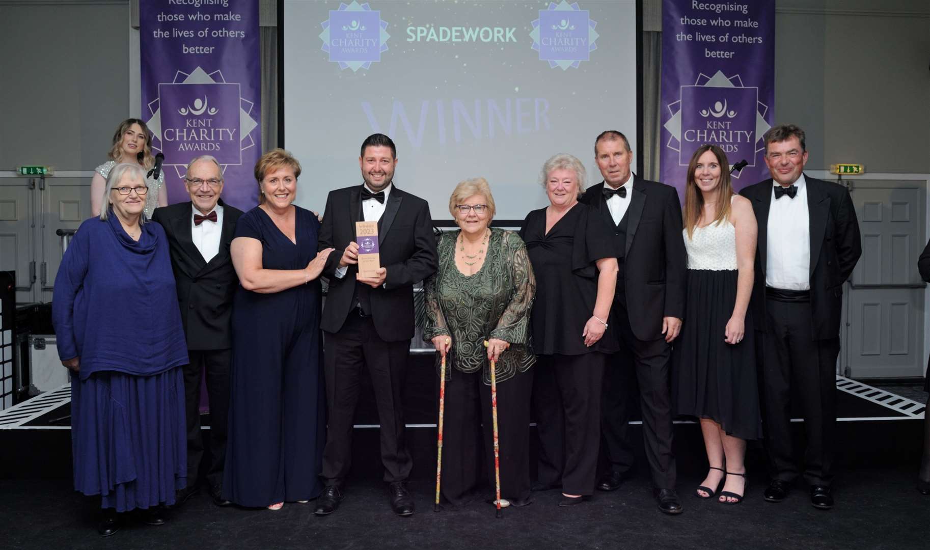 Last year’s winner, Spadework, helped launch this year’s Kent Charity Awards. Picture: Simon Hildrew