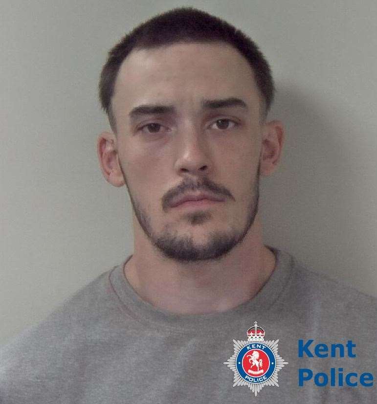 Kieron Deacy was jailed for six years under what is known as an extended sentence for public protection after violently assaulting his partner. Picture: Kent Police