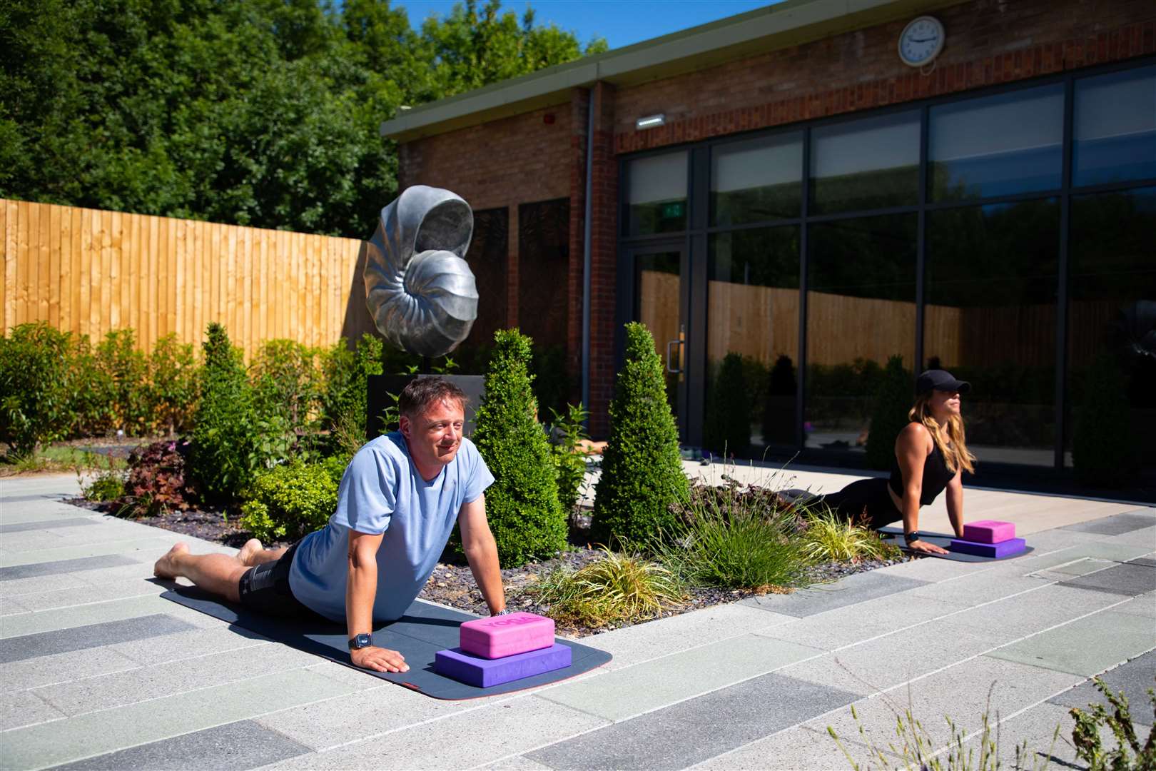 Customers will be able to practice yoga in the club’s outdoor spaces (David Parry/PA)