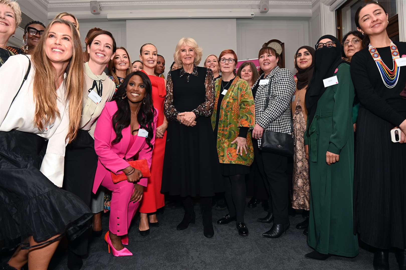 The Queen joined domestic abuse survivors, advocates and staff from Women’s Aid to celebrate the organisation’s 50th anniversary (Stuart C Wilson/PA)