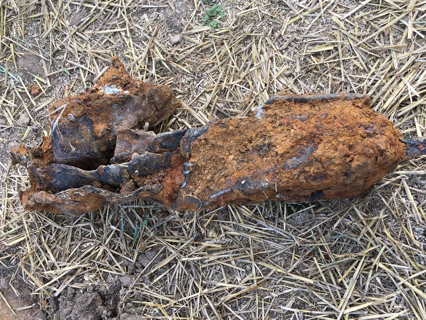 The first major find: part of the rocket's combustion chamber