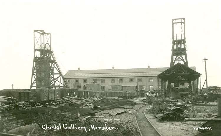 View of Chislet Colliery from the East in the 1930s Photo credit Dover Museum and Bronze Age Boat Gallery