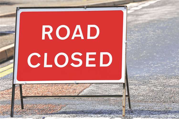 A2014 Pembury Road in Tonbridge shut in both directions near