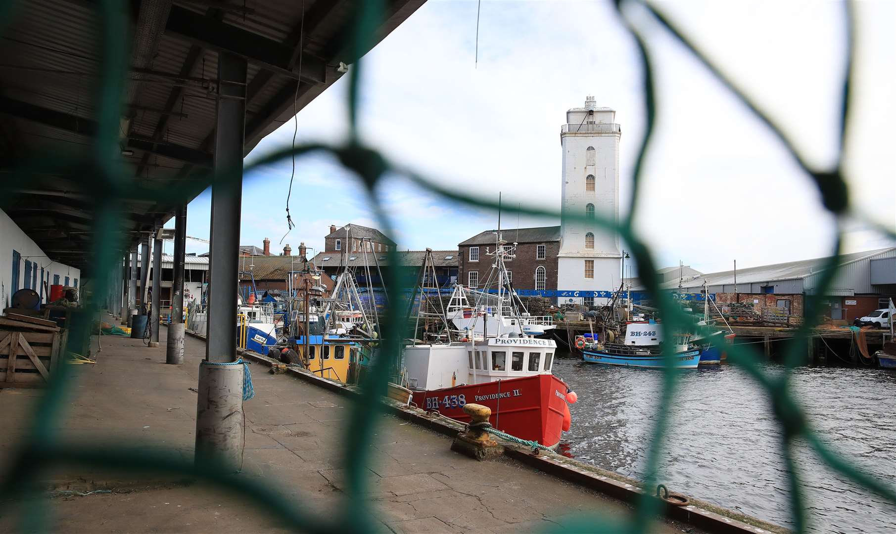 Fishing boats in North Shields (Owen Humphreys/PA)